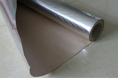 电地暖公司用木浆铝箔纸裁切任意尺寸电地暖铝箔纸保温防火材料厂家